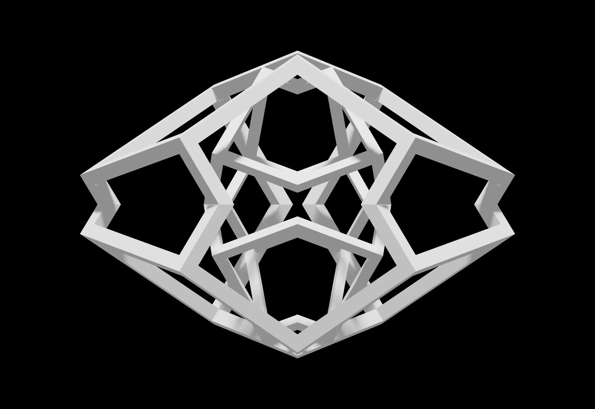 Folding Space II - Generative 3D artwork by Henry Egloff