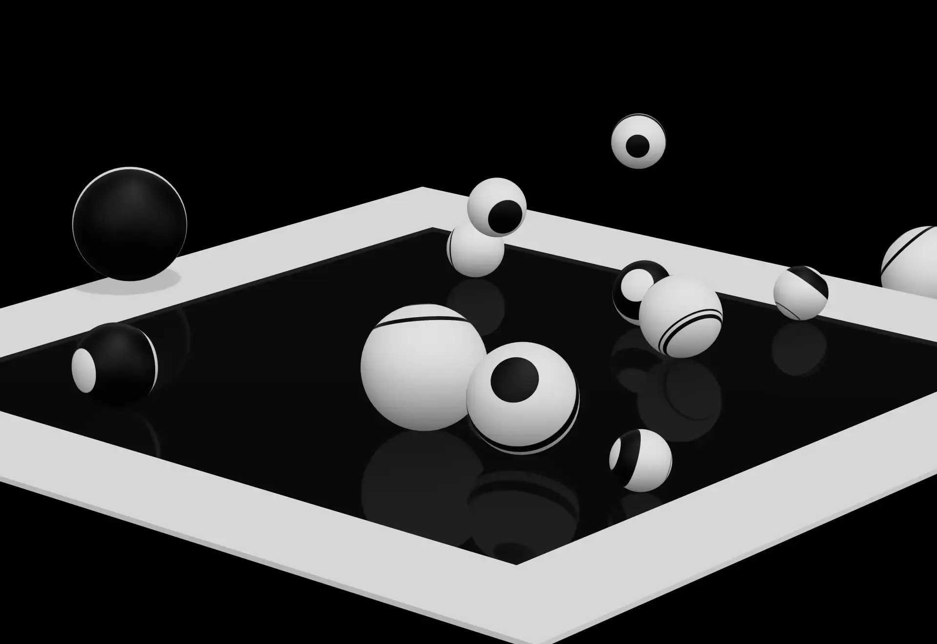 Sphere Drop - Interactive 3D study by Henry Egloff