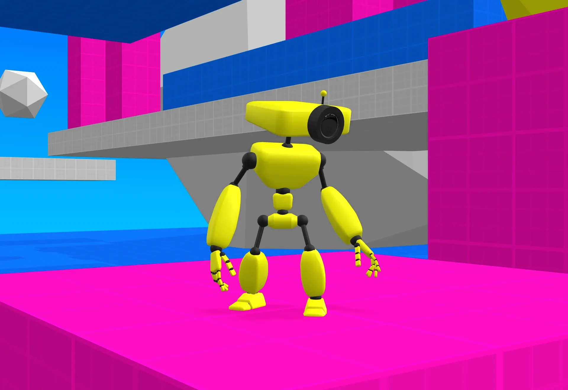 Unfinished Robot Game - 3D platformer prototype by Henry Egloff